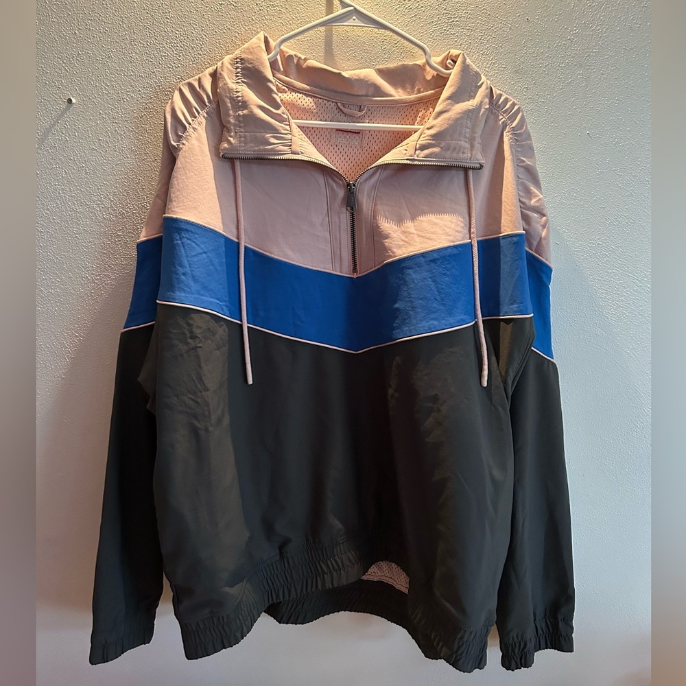 NEW!! Free People Movement Walk the Line Colorblock Windbreaker